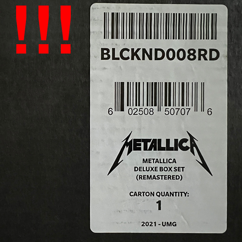 Metallica (Black Album) REMASTERED image