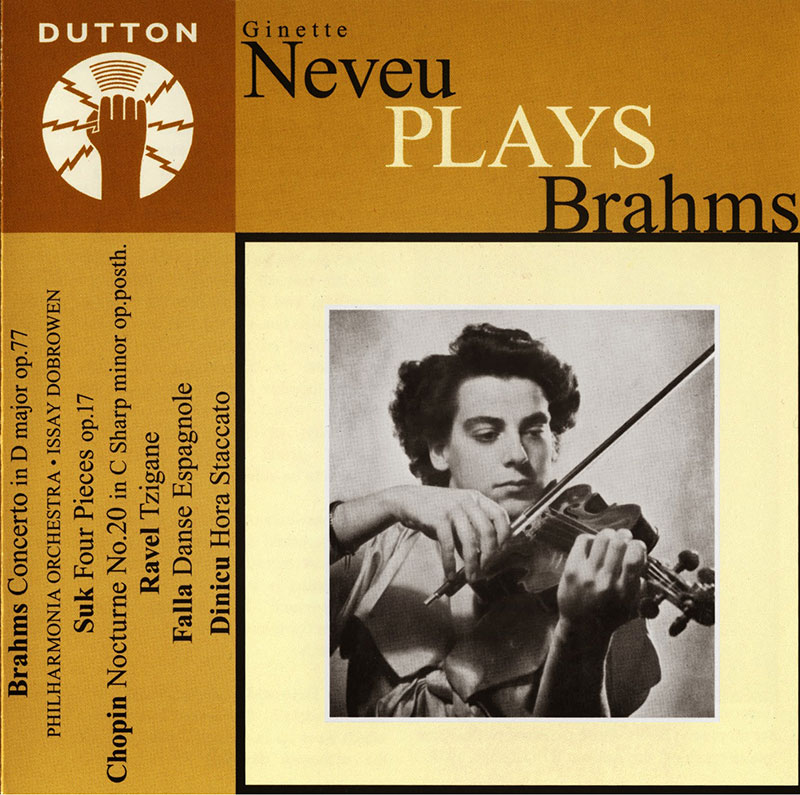 Neveu Plays Brahms - Violin Concerto