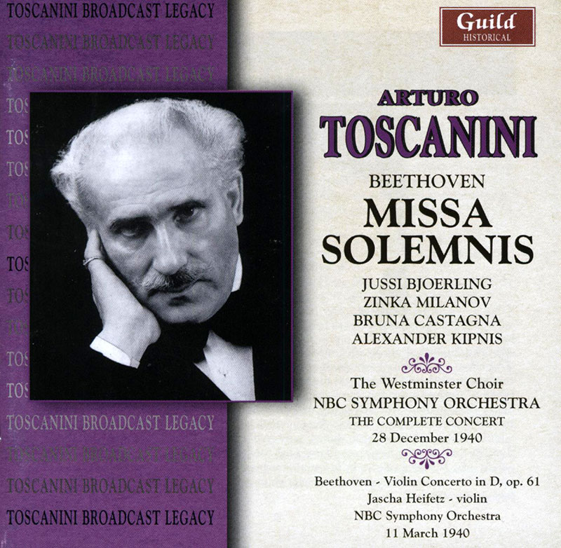 Missa Solemnis / Violin Concerto In D op 61 Jascha Heifetz 