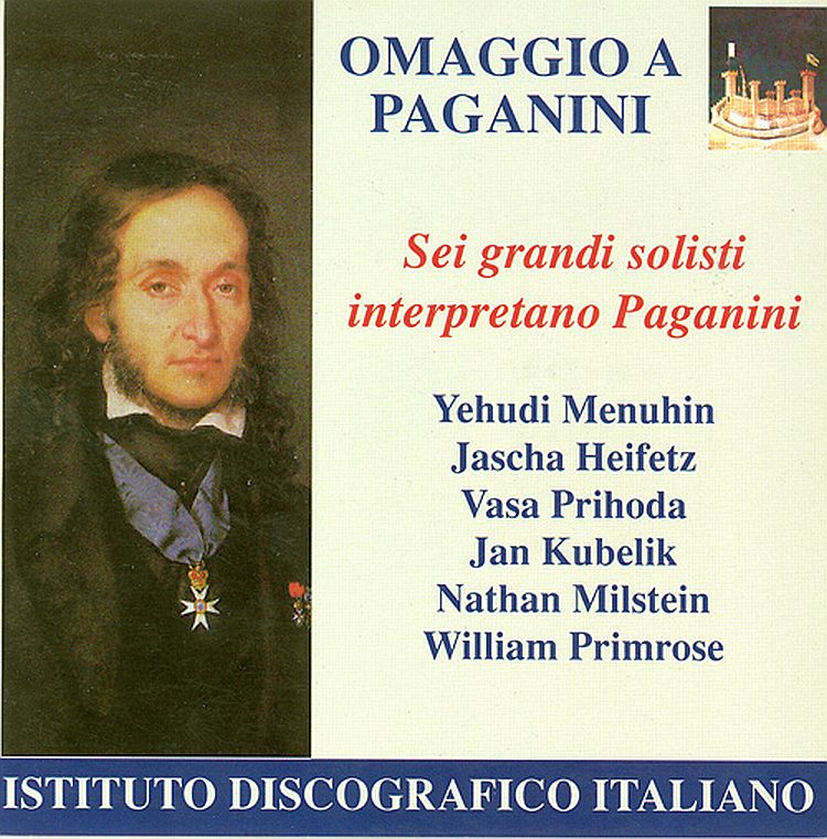 Sei grandi violinisti suonano Paganini