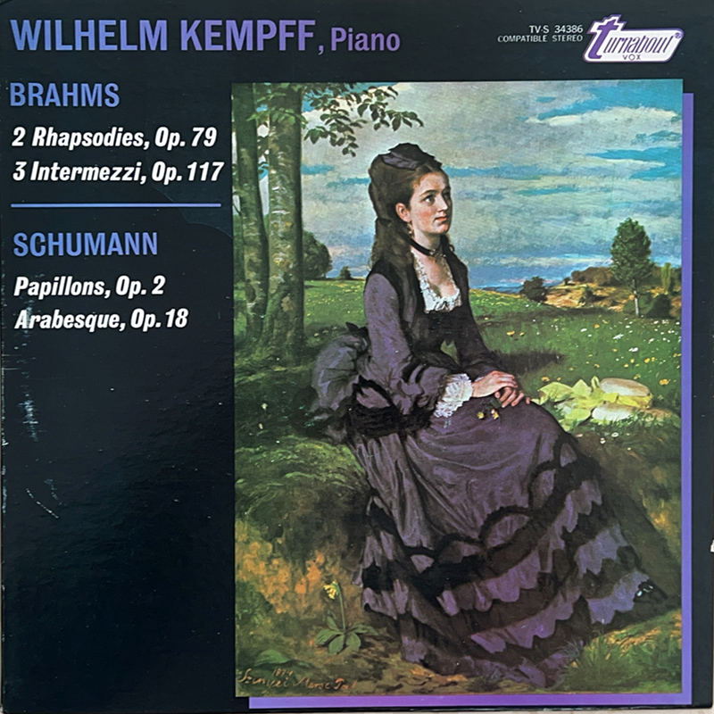 2 Rhapsodies, Op. 79; 3 Intermezzi, Op. 117 / Schumann: Papillons, Op. 2; Arabesque, Op. 18 image